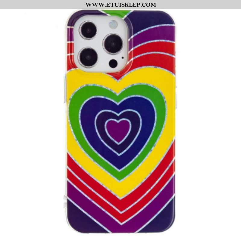 Etui do iPhone 15 Pro Psychodeliczne Serce